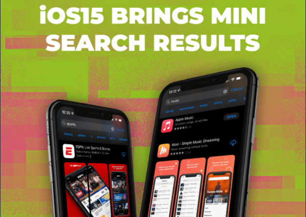 iOS15 Shrinks Search Results For Downloaded Apps
